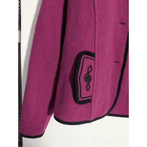 Pendleton 100 percent Lambs Wool Women's Pink Coat Small - Picture 5 of 8